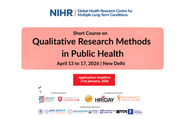 India- Short Course on Qualitative Research Methods in Public Health